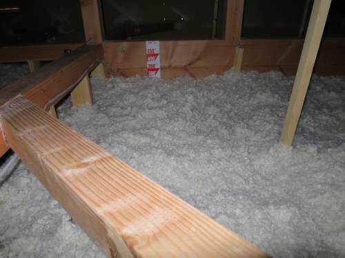 Heat insulation in a house in Karuizawa