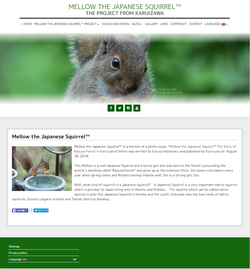 Mellow, the Japanese Squirrel website