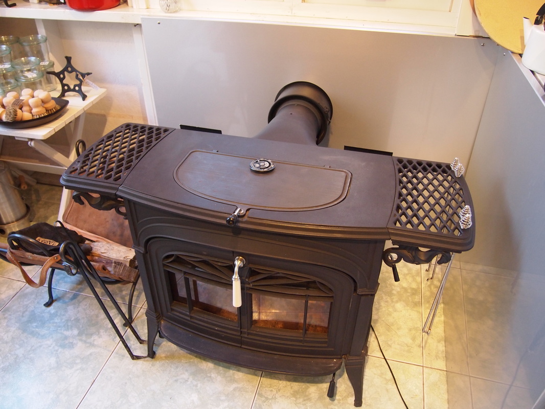 Wood stove in Asama Stove showroom